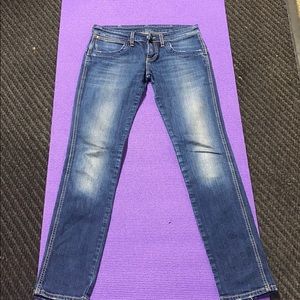 Wrangler Molly Low Rise Skinny Jeans 27 Dark Wash